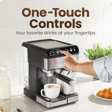 Chefman CaféMaster Pro Espresso Maker - Brew Like a Barista