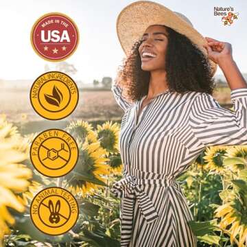 Nature's Bees Cocoa Butter Lip Balm Moisturizer, 24 Pack with 4 Flavors, Original, Shea Butter, Mango Butter, and Olive Oil, Made with Coconut Oil, Beeswax, Vitamin E and Aloe, 0.15 oz