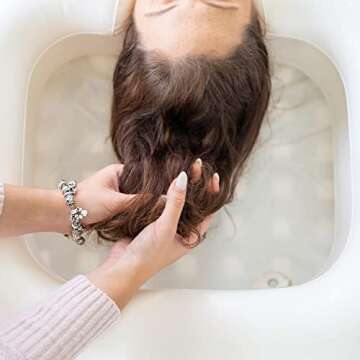 DMI Inflatable Hair Washing Basin for Bedridden Disabled, Injured, Elderly, Kids | Portable Hair Washing Station Portable Shampoo Bowls for Home | Loc Detox Tub For Dreads