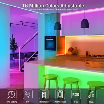 GOADROM Waterproof Smart LED Strip Lights Music Sync