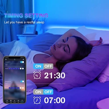 GOADROM Waterproof Smart LED Strip Lights Music Sync