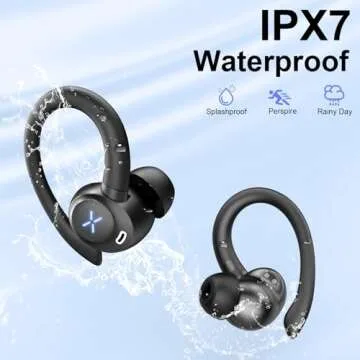 Wireless Earbuds with Bluetooth 5.4 & Deep Bass for Sports