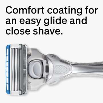 Schick Hydro Dry Skin Razor, 1 Razor Handle and 5 Cartridges | Razors for Men, 5 Blade Razor Men, Me...