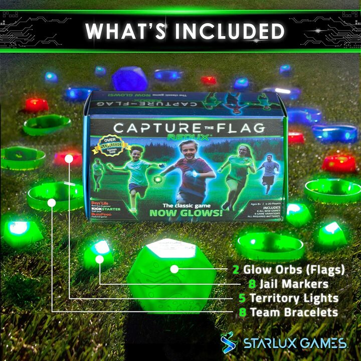Glow in the Dark Capture The Flag Game for Kids
