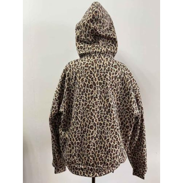Vhitler Oversized Leopard Print Hoodie for Stylish Comfort