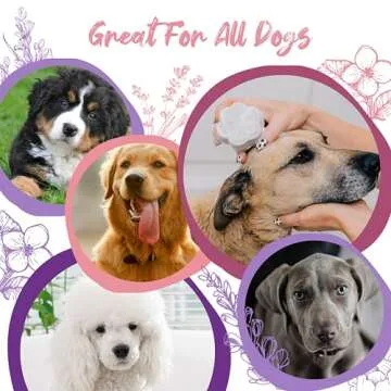 Pawson Dog Shampoo Bar - Natural Pet Shampoo with Rice Water and Aloe for Animals, Puppy Essentials, Jasmine and Lavender Scent
