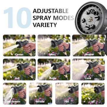 Durable 100 ft Hose Reel with Auto Rewind Feature