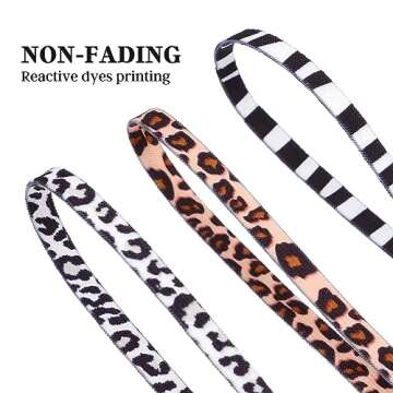 PRETYZOOM 3 Pairs Animal Shoe Laces Leopard Cow Zebra Thick Fat Shoelaces Elastic Shoes Rope Sneakers Boots Shoelaces Replacements