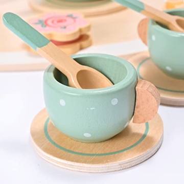 15-Piece MONT PLEASANT Wooden Tea Set for Kids
