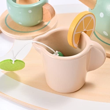 15-Piece MONT PLEASANT Wooden Tea Set for Kids