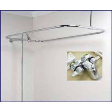 Elegant Clawfoot Tub Shower Combo Set with Diverter