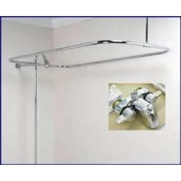 Elegant Clawfoot Tub Shower Combo Set with Diverter