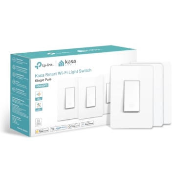Kasa Apple HomeKit Smart Light Switch 3-Pack - Voice Control, Easy Setup