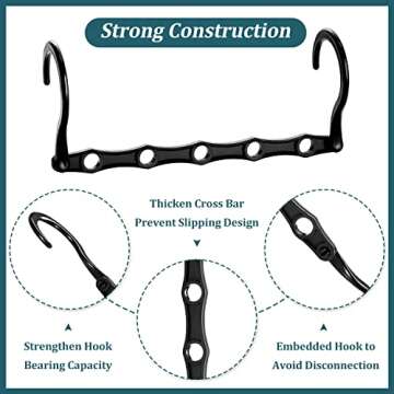 AMKUFO 12 Pack-Closet-Organizers-and-Storage, Hangers-Space-Saving-for-Closet-Organization, Clothes-Hanger-Organizer-Space-Saver-for-College-Dorm-Room-Essentials, Small-Closet-Organizer-Apartment