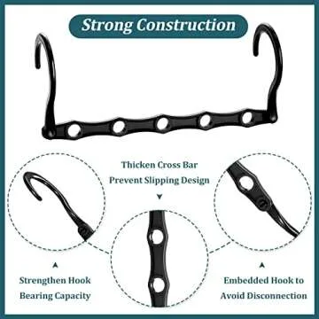 AMKUFO 12 Pack-Closet-Organizers-and-Storage, Hangers-Space-Saving-for-Closet-Organization, Clothes-Hanger-Organizer-Space-Saver-for-College-Dorm-Room-Essentials, Small-Closet-Organizer-Apartment