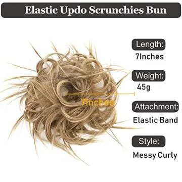 HMD Tousled Updo Messy Bun Hairpiece for Stylish Women
