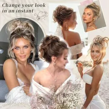 Elegant HMD Tousled Messy Bun Hairpiece for Women
