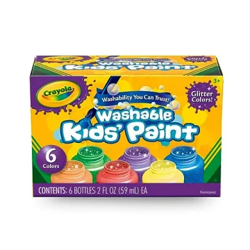 Crayola Washable Kids Paint Set (12 Colors) for Creative Fun
