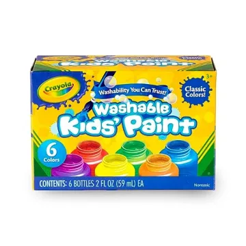 Crayola Washable Kids Paint Set (12 Colors) for Creative Fun