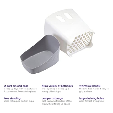 Ubbi Bath Toy Organizer with Removable Drying Rack