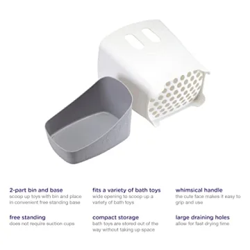 Ubbi Bath Toy Organizer with Removable Drying Rack