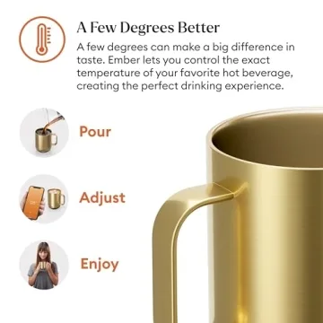 Ember Smart Mug 2 - Gold, App-Controlled Heated Mug