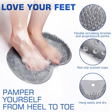 Ultimate Shower Foot Scrubber Mat Back Washer for Everyone