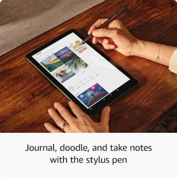 Amazon Fire HD 10 Tablet & Stylus Creativity Bundle in Black