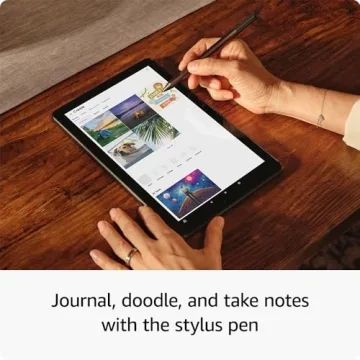 Amazon Fire HD 10 Tablet & Stylus Creativity Bundle in Black