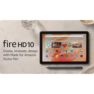 Amazon Fire HD 10 Tablet & Stylus Creativity Bundle in Black