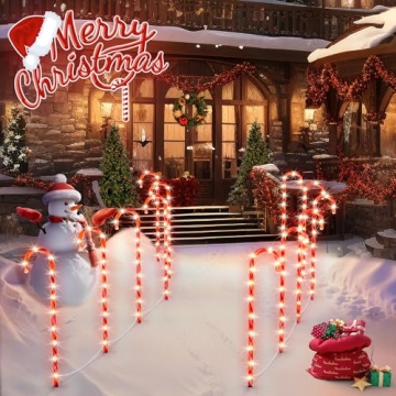 33" Candy Cane Christmas Lights for Holiday Decor