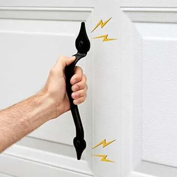 Magnetic Garage Door Decorative Accent Set - Black