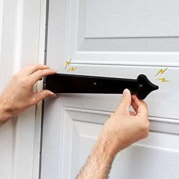 Magnetic Garage Door Decorative Accent Set - Black