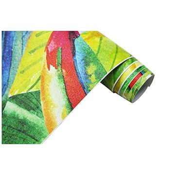 HAOKHOME Removable Rainforest Peel and Stick Wallpaper 17.7x118 in