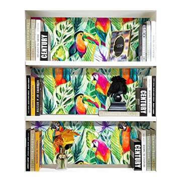 HAOKHOME Removable Rainforest Peel and Stick Wallpaper 17.7x118 in