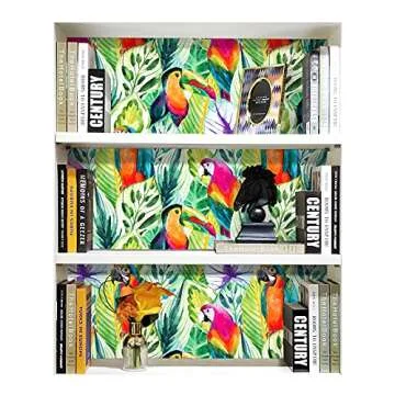 HAOKHOME Removable Rainforest Peel and Stick Wallpaper 17.7x118 in