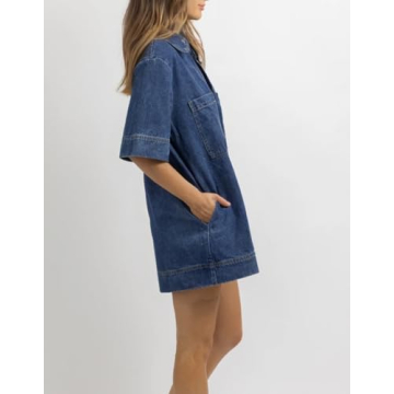 EZAPINE Women Denim Dress for Summer Events and Casual Wear