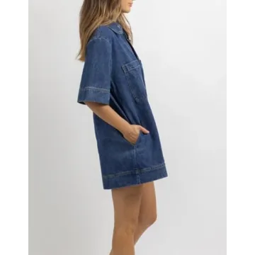 EZAPINE Women Denim Dress for Summer Events and Casual Wear