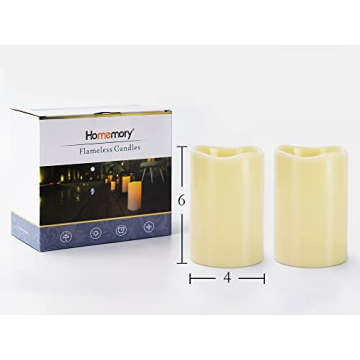 Homemory Waterproof Flameless Candles with Remote Control
