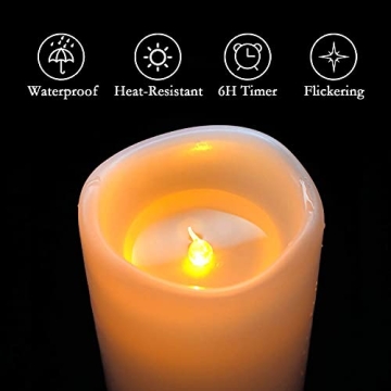 Homemory Waterproof Flameless Candles with Remote Control