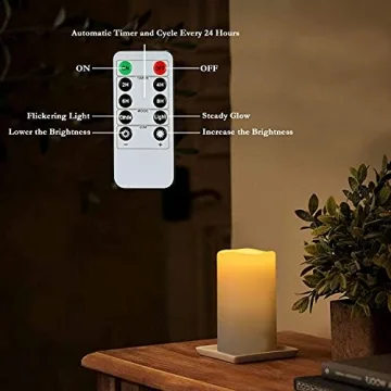 Homemory Waterproof Flameless Candles with Remote Control