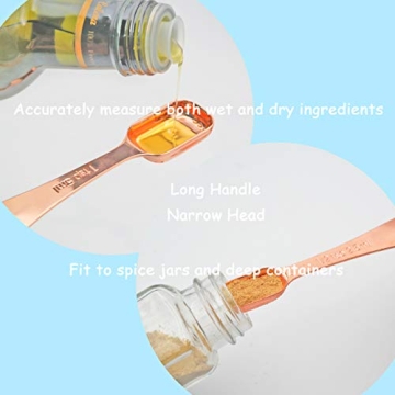 Stylish 10-Piece Copper Measuring Set for Home Cooking