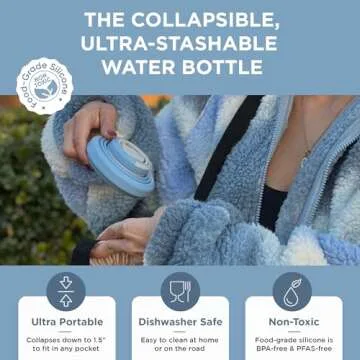 HYDAWAY Collapsible Water Bottle - Ultimate Travel Hydration