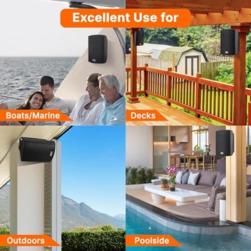 Pyle Waterproof Wall Mount Speaker System - Bluetooth