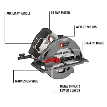 PORTER-CABLE 15 Amp 7-1/4-Inch Circular Saw for DIY Projects