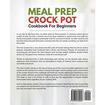 The Complete Meal Prep Crock Pot Cookbook For Beginners: Quick, Healthy & Delicious Crock Pot Recipe...