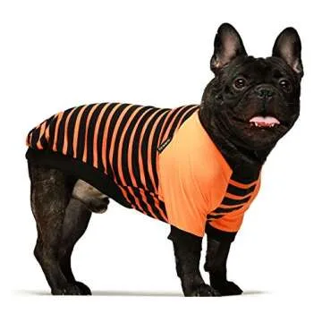 Fitwarm 2-Pack Halloween Dog Shirt for Pet Clothes 100% Cotton Puppy T-Shirts Cat Tee Breathable Stretchy Costumes XS