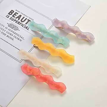 10 PCS Acrylic Resin Alligator Hair Barettes For Women Thick Thin Hair Fashion Pretty Decorative Small Hair Clips Makeup hair clips