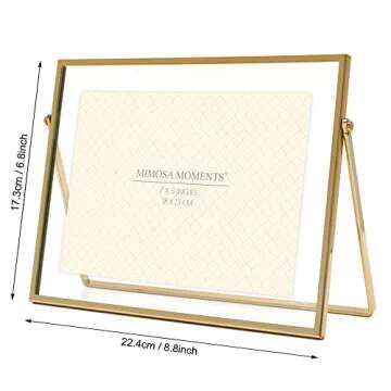 Elegant Brass 5x7 Picture Frame for Stylish Display