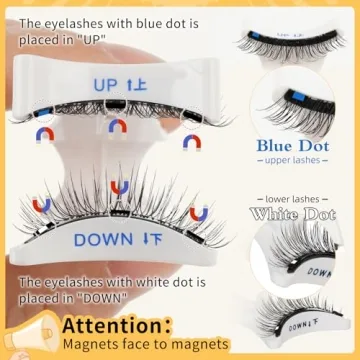 QUEWEL Magnetic Eyelashes Kit - Easy to Wear & Reusable